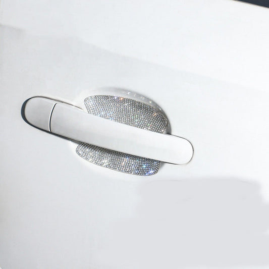 Diamond-studded Car Door Handle Stickers