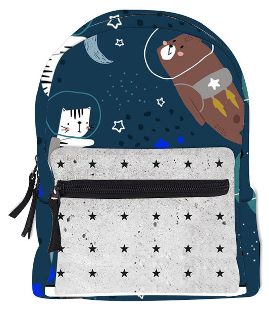 Oxford Cloth Backpack Backpack 3D Digital Printing Mini School Bag