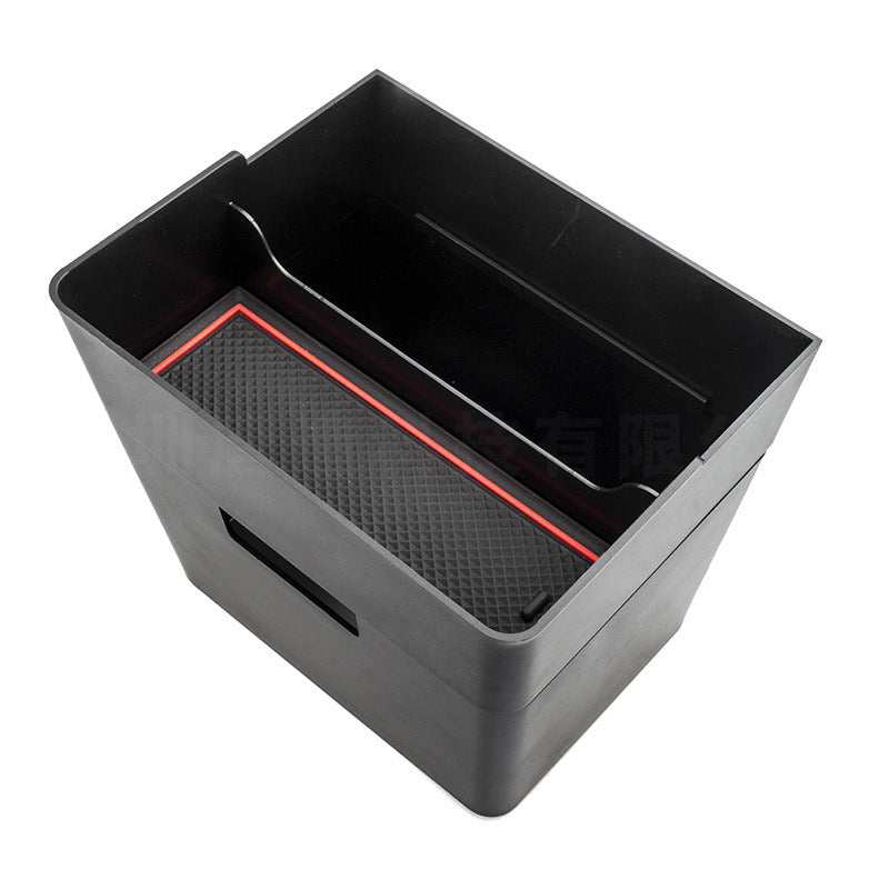 Tesla Suitable For Car Trash Can Double-layer Storage Box Storage