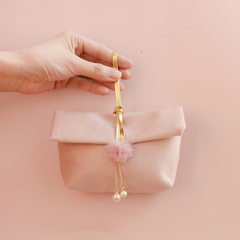 Velvet Wedding Bag Gift Premium Portable Fold-Free Wedding Candy Box