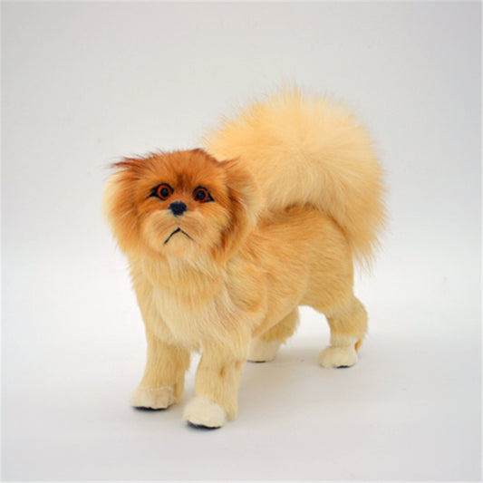 Simulation Dog Decoration Simulation Lion Height 21cm
