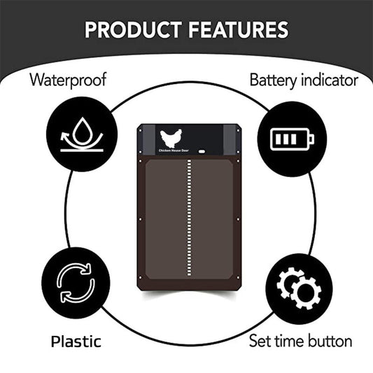 Light Sensing Automatic Henhouse Door Multicolor