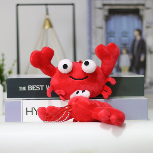 Mini Crayfish Doll Plush Toy Crab Pendant