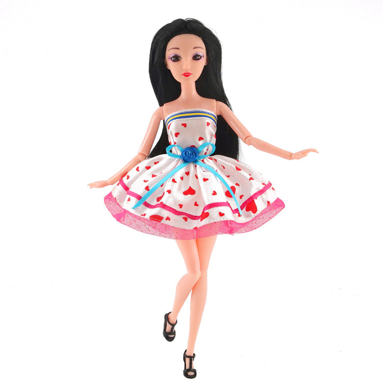Girl Play House Toy 30cm Doll Dress Up