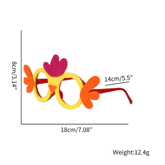 Creative Egg Bunny Easter Glasses Frame Dress Up