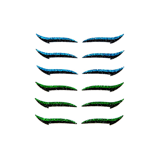 Stickers Reusable Waterproof Self-Adhesive Eyeliner Stickers Glitter Shiny Eyeliner Stickers 7 Colors