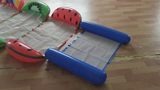 New Fruit Hanger Ins Hot-selling Fruit Floating Bed With Net Hanger Inflatable Floating Bed Back-to-Back Floating Bed