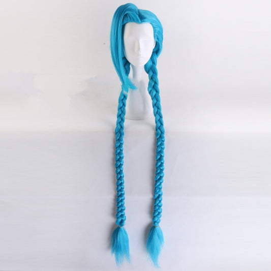 European And American Long Hair Double Ponytail Braid Wig