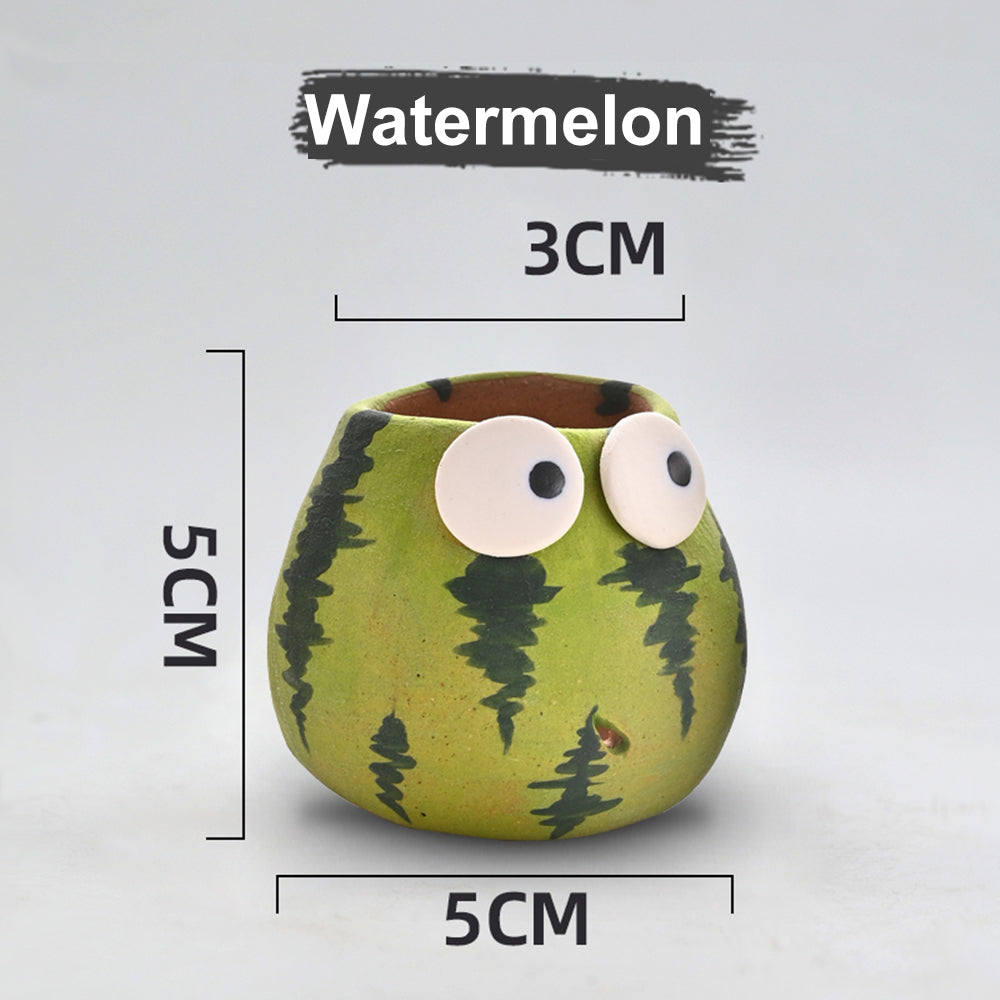 Cute Cartoon Watermelon Simple Mini Flower Pot
