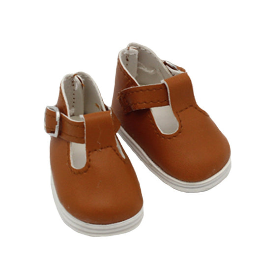 Cute Creative 14-inch Doll Leather Shoes With Buckle