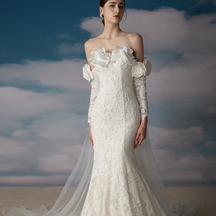 Off Shoulder Super Immortal Slim Fit Slim Fishtail Dress