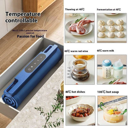 Foldable Flexible Dishes Warming Plate Artifact Household - globaltradeleader