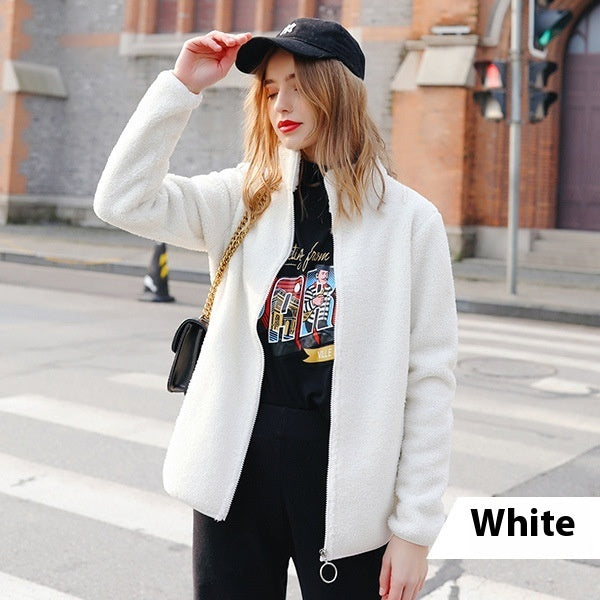 New Autumn And Winter Imitation Lamb Wool Polar Fleece Short Coat - globaltradeleader