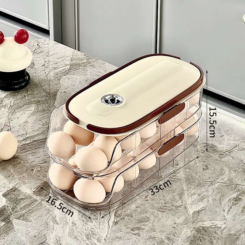 Storage Box Kitchen Refrigerator Multi-layer Transparent Egg Holder - globaltradeleader