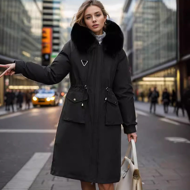 Parka Women's Overknee Long Cotton Coat Jacket Trench Coat - globaltradeleader