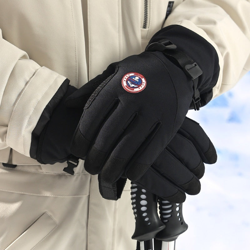 Winter Men's Warm Skiing Outdoor Sports Riding Gloves - globaltradeleader