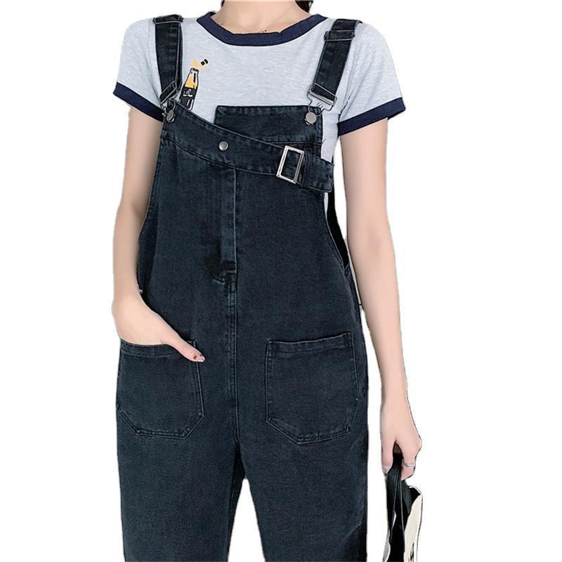 Women's Retro Hong Kong Style Loose Big Pocket Jeans - globaltradeleader