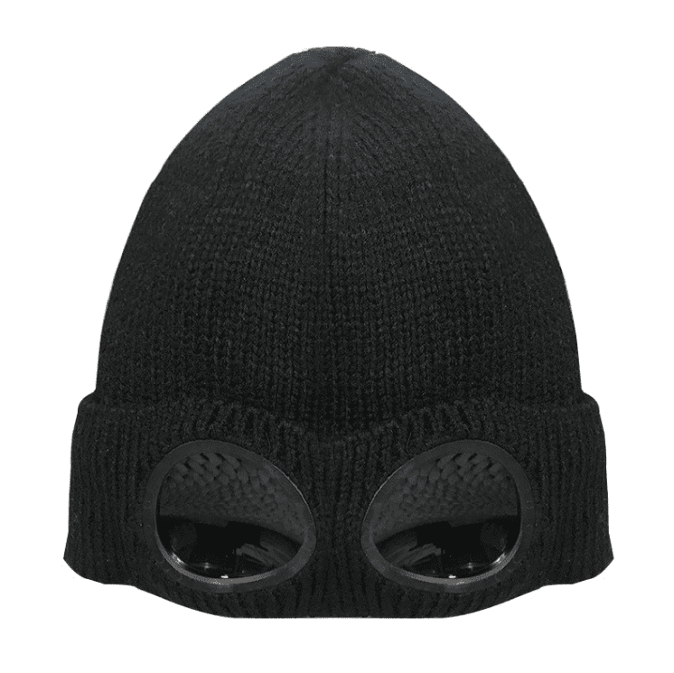 Windproof Mirror And Fleece Knitted Warm Wool Hat