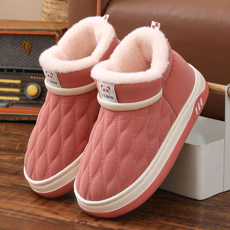 Winter Leather Waterproof Cotton Shoes Women - globaltradeleader