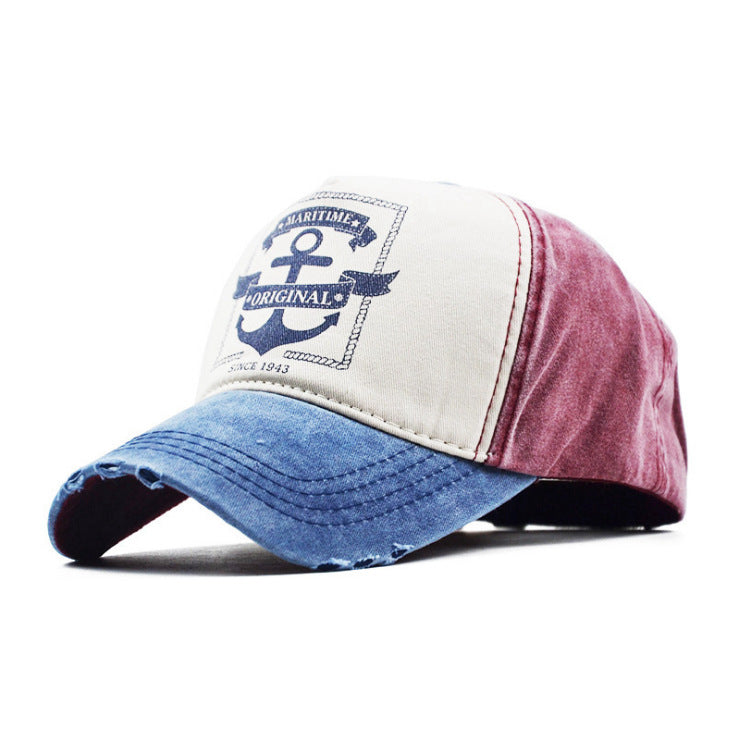 Washed cotton baseball cap Washed letters baseball cap - globaltradeleader