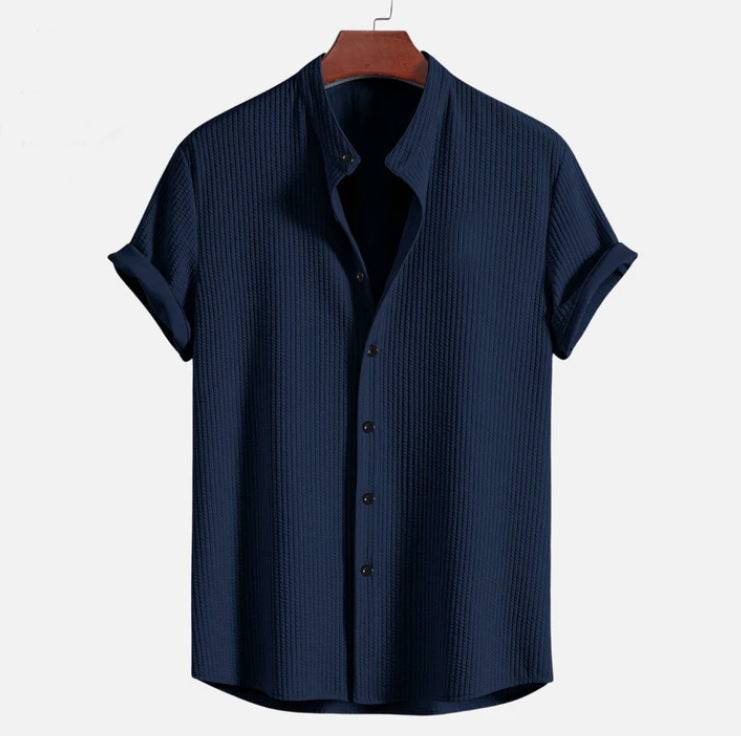 Short Sleeve Loose Shirt Top Summer Mens Clothing - globaltradeleader