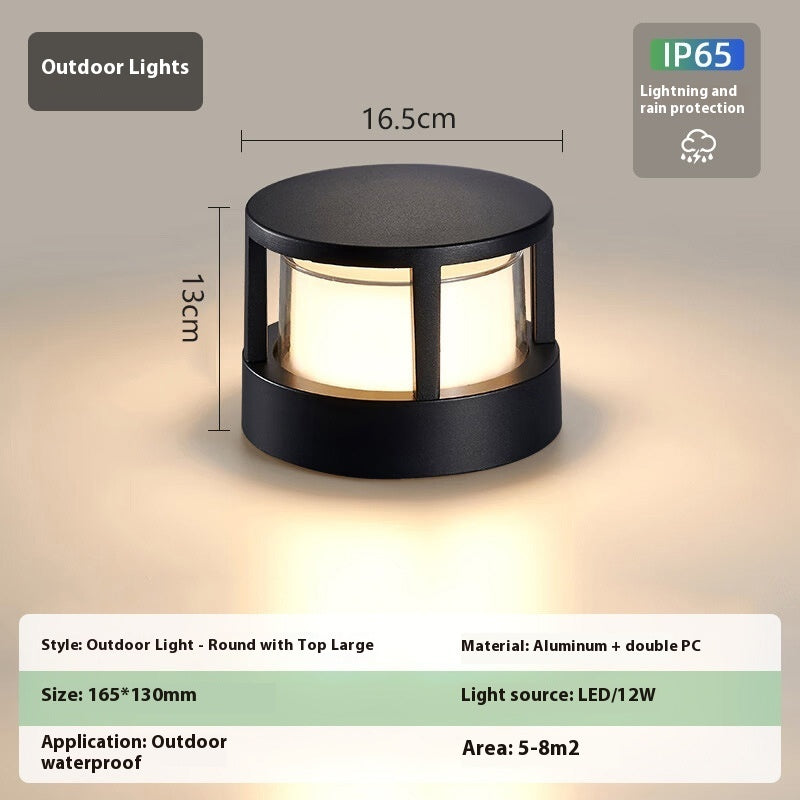 Outdoor Aluminum Wall Pillar Lamp - globaltradeleader