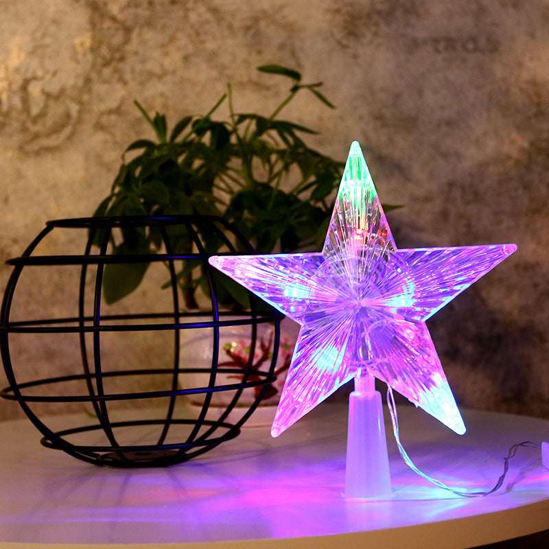 Battery Box Five-pointed Star Christmas Decoration Small Lantern