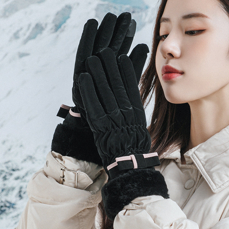 Winter Fleece-lined Thickened Touch Screen Gloves - globaltradeleader