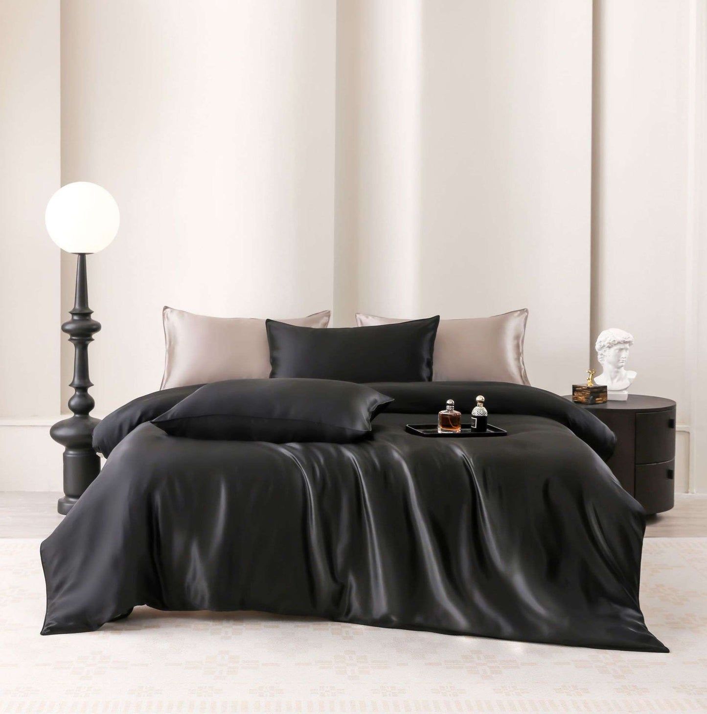 Silk Four-piece Set 19 M Pure Color - globaltradeleader