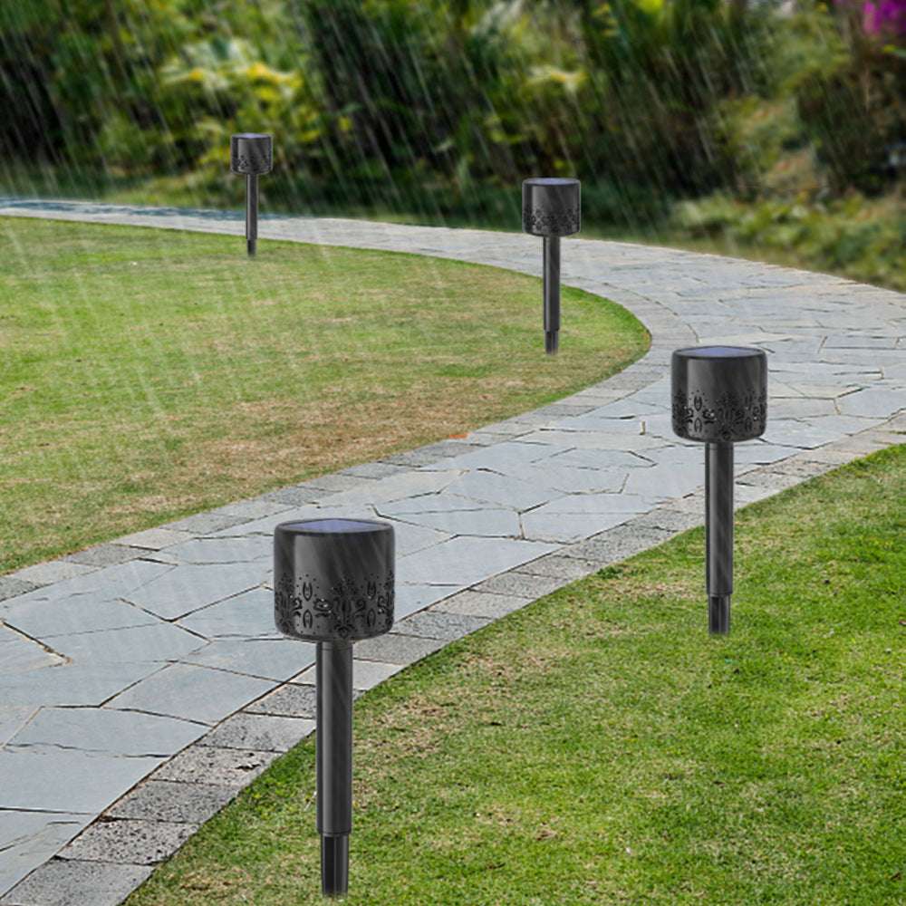 New Solar Plastic Lawn Floor Outlet Projection Lamp, Garden Decoration Lights - globaltradeleader