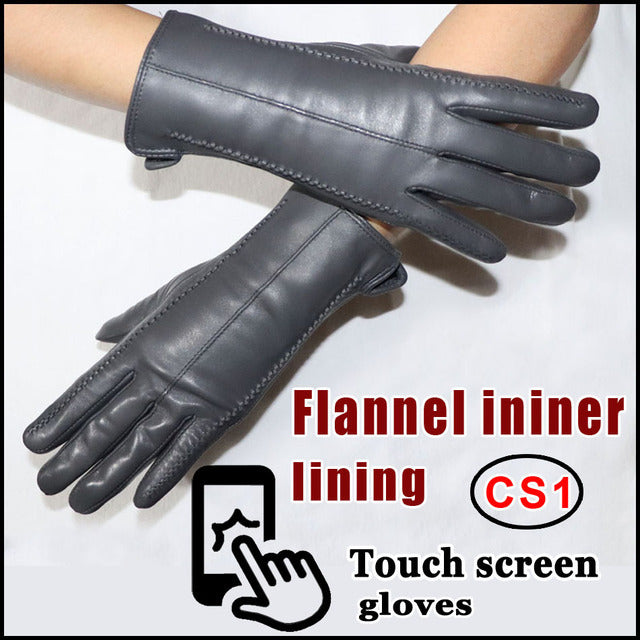 Women's Sheepskin Gloves Winter Warmth Plus Velvet Short Thi - globaltradeleader