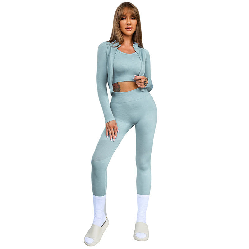 New Solid Color Sleeveless Sports Suit Women - globaltradeleader