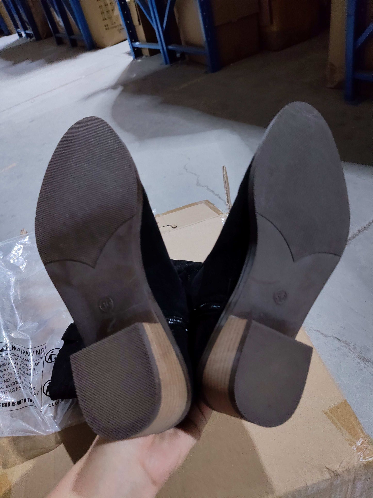 Women's Retro Pointed Toe Chunky Heel Solid Color Side Zipper Mid-calf Cowboy Boot - globaltradeleader