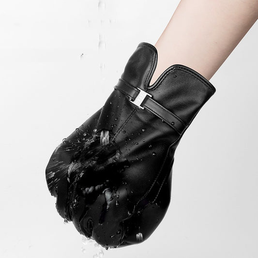 Korean Version Of Outdoor Sports Cycling Touch Screen Sheepskin Gloves