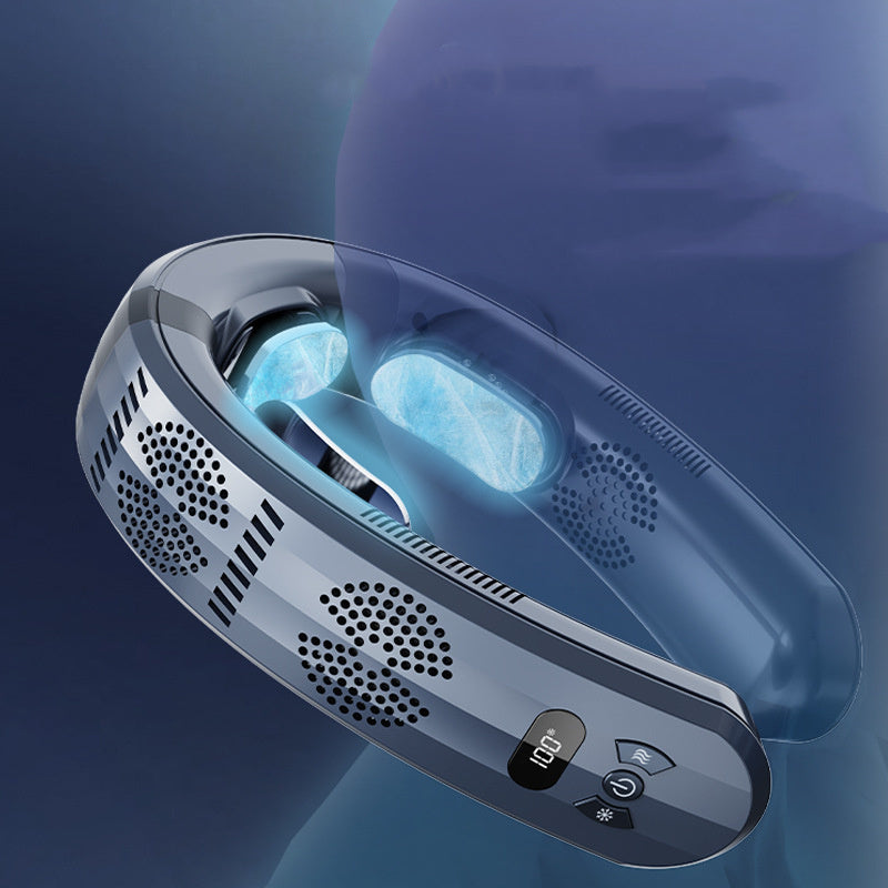 USB Portable Hanging Neck Fan Turbine Semiconductor Three Refrigeration System - globaltradeleader