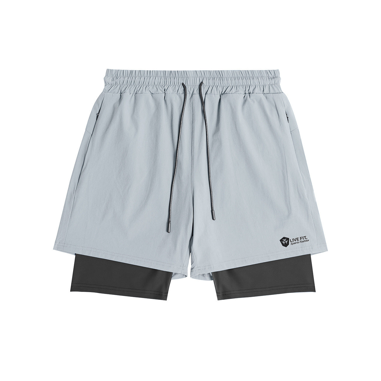 American Style Quick Drying Zippered Shorts For Men - globaltradeleader
