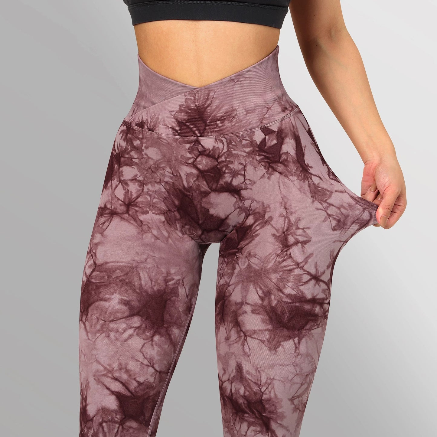 Seamless Tie Dye Leggings Women Yoga Pants Push Up Sport Fitness Running Gym Leggings - globaltradeleader