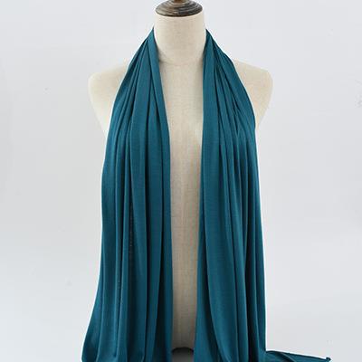 Pure Color Rayon Jersey Ethnic Women's Scarf Mercerized Cotton Modal Headcloth Scarf