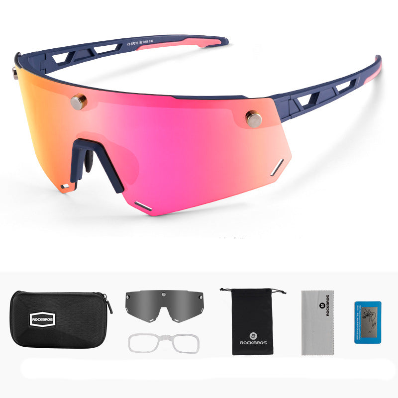 Polarized Cycling Glasses Magnetically Attract Big Frame Myopia