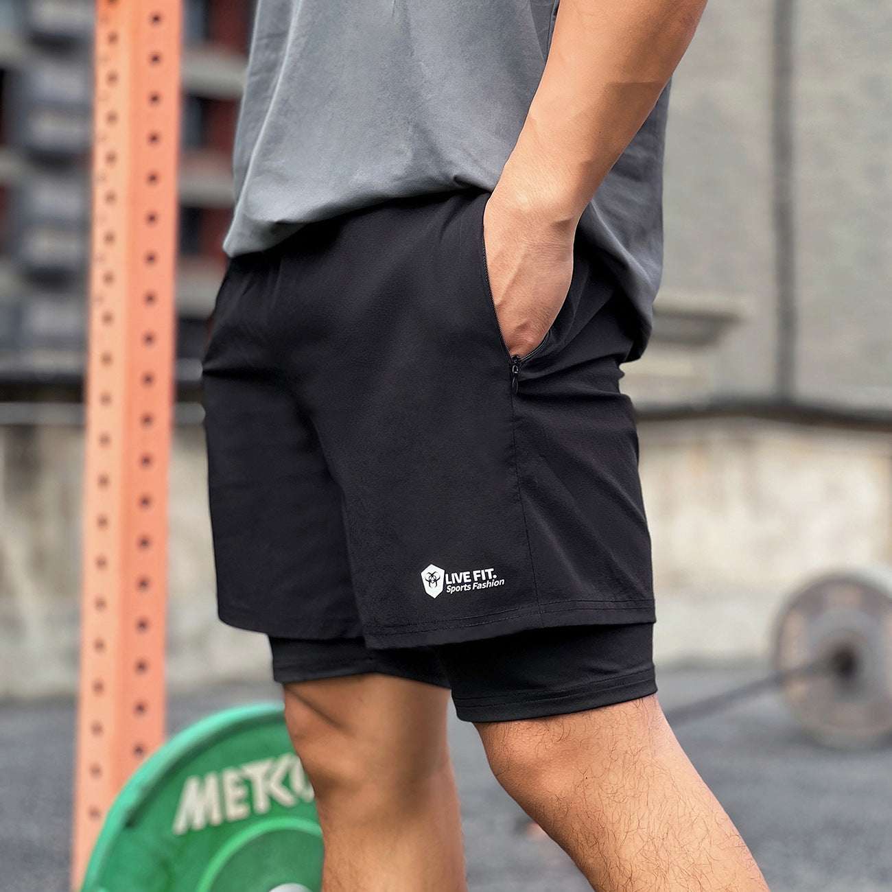 American Style Quick Drying Zippered Shorts For Men - globaltradeleader