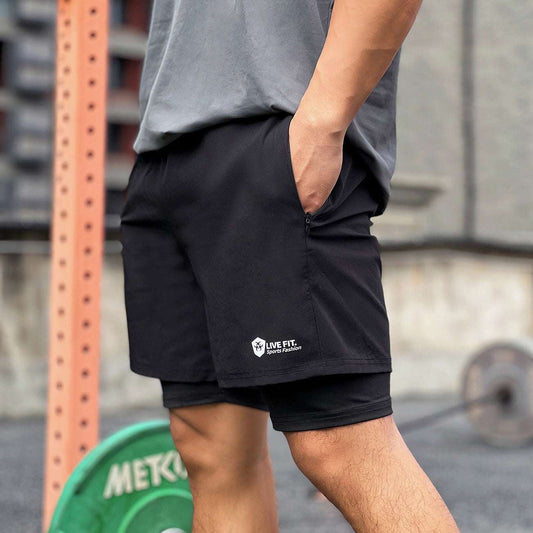American Style Quick Drying Zippered Shorts For Men - globaltradeleader