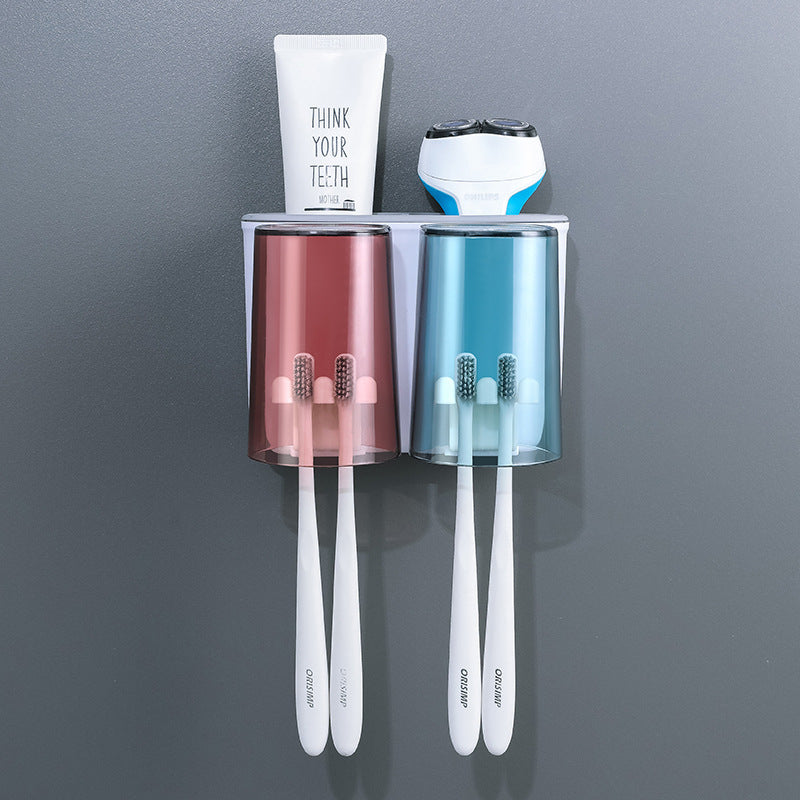 Hanging Tooth Cup Holder Multifunctional Toilet Bowl Set - globaltradeleader