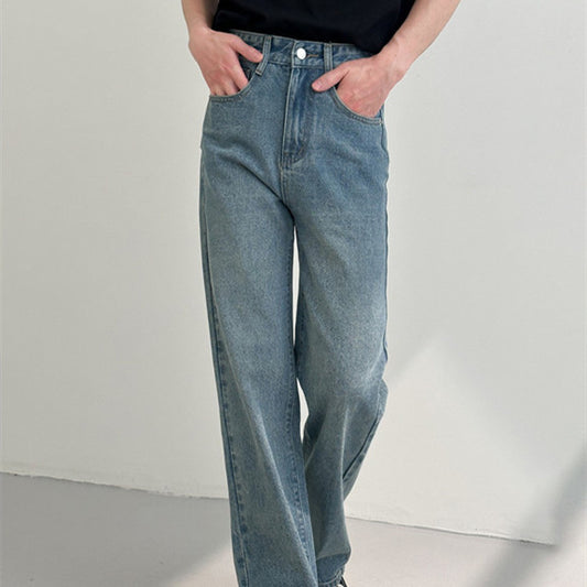 Men's Fashion Loose And Versatile Straight Jeans