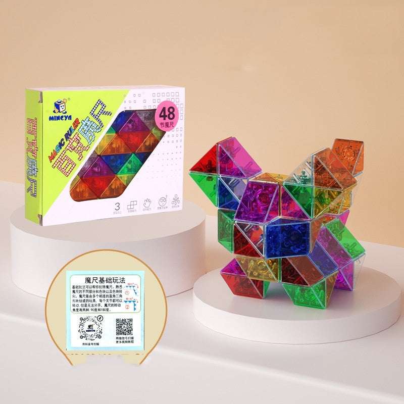 Glass Rubik's Snake Full Set Detachable Toys - globaltradeleader