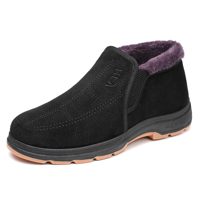 Cotton-padded Shoes Men Winter Velvet And Thick Male Warm - globaltradeleader
