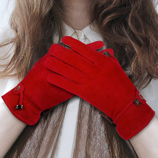 Genuine Leather Gloves Autumn-winter Warm And Thickening Non-slip Touch Screen Fashion - globaltradeleader
