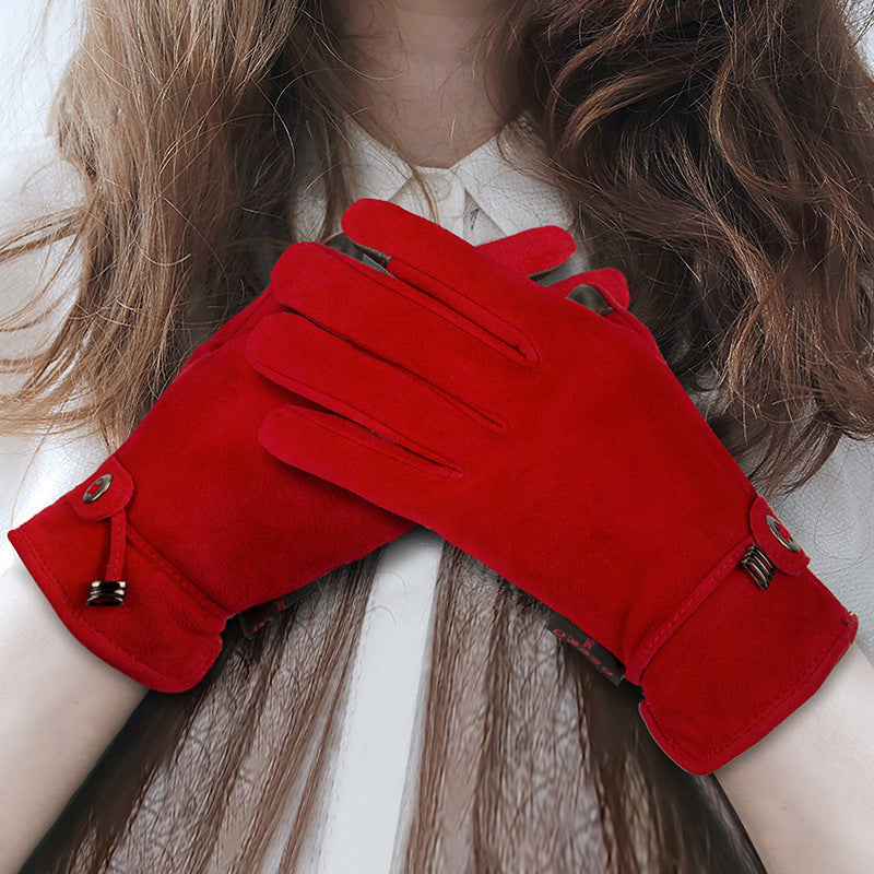 Genuine Leather Gloves Autumn-winter Warm And Thickening Non-slip Touch Screen Fashion - globaltradeleader