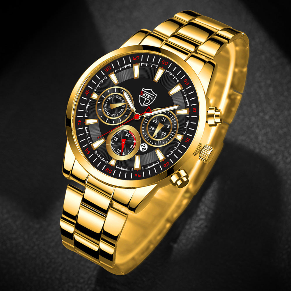 Fashion Men's Watch Fashion Luminous Calendar Watch Business Sports - globaltradeleader