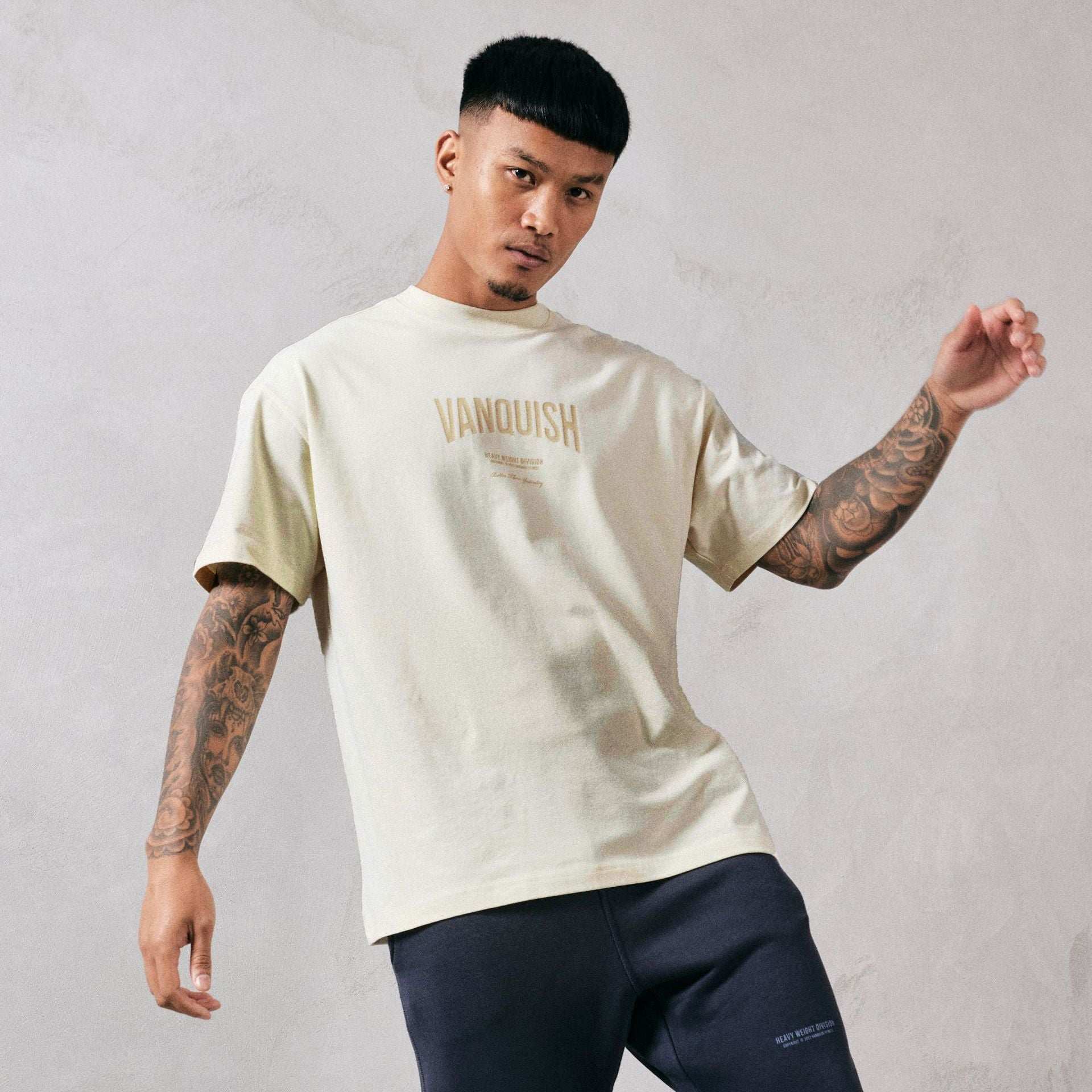 Short Sleeved Sports Fitness Large Size T-shirt Men's Cotton Exercise Suit