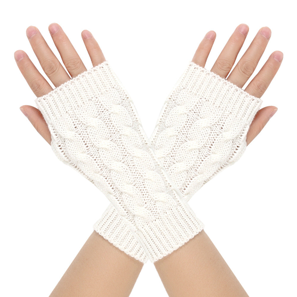 Warm Wool Gloves Winter Men's Open Finger - globaltradeleader